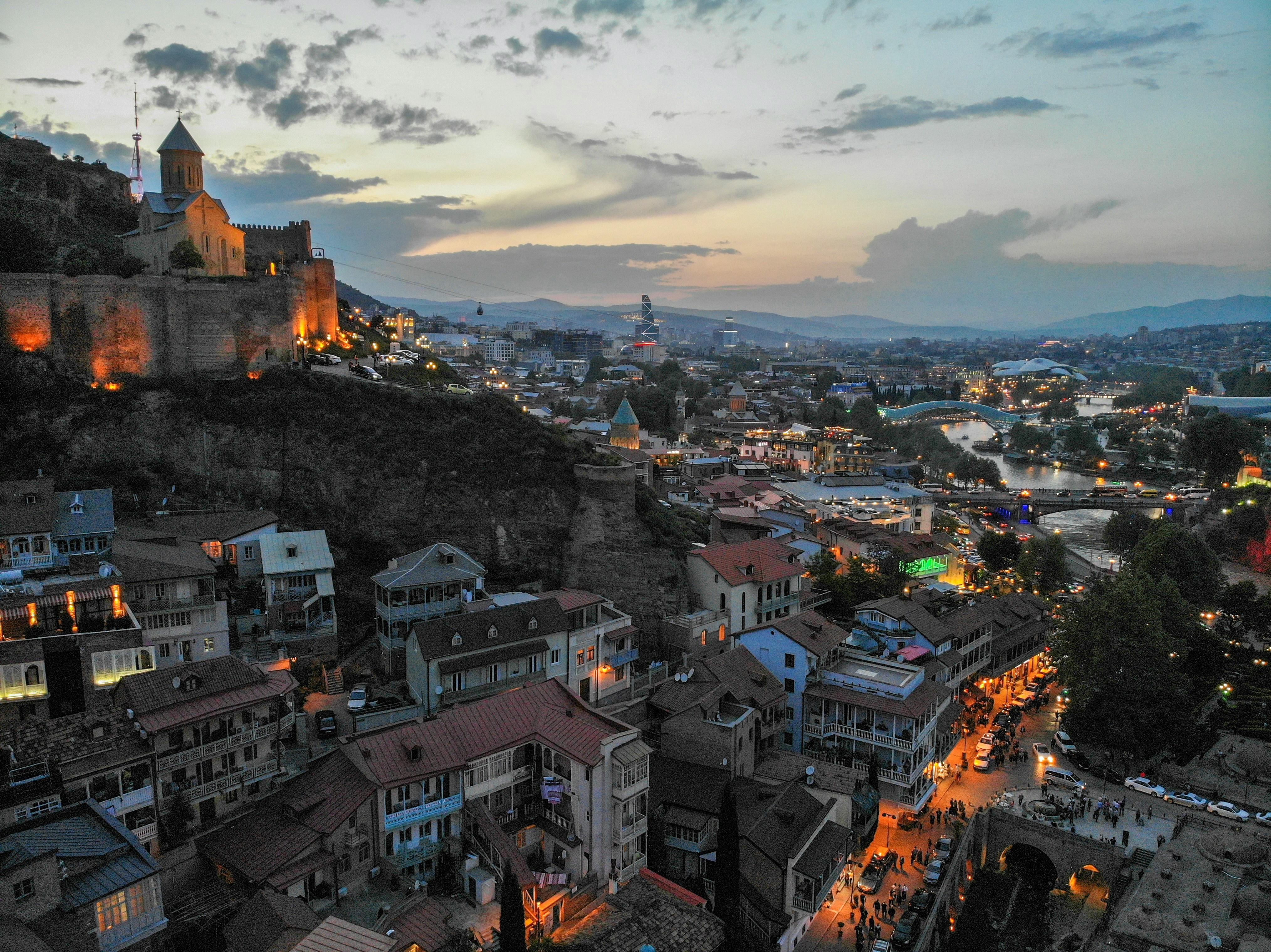 Vue de Tbilissi, capitale de la Géorgie