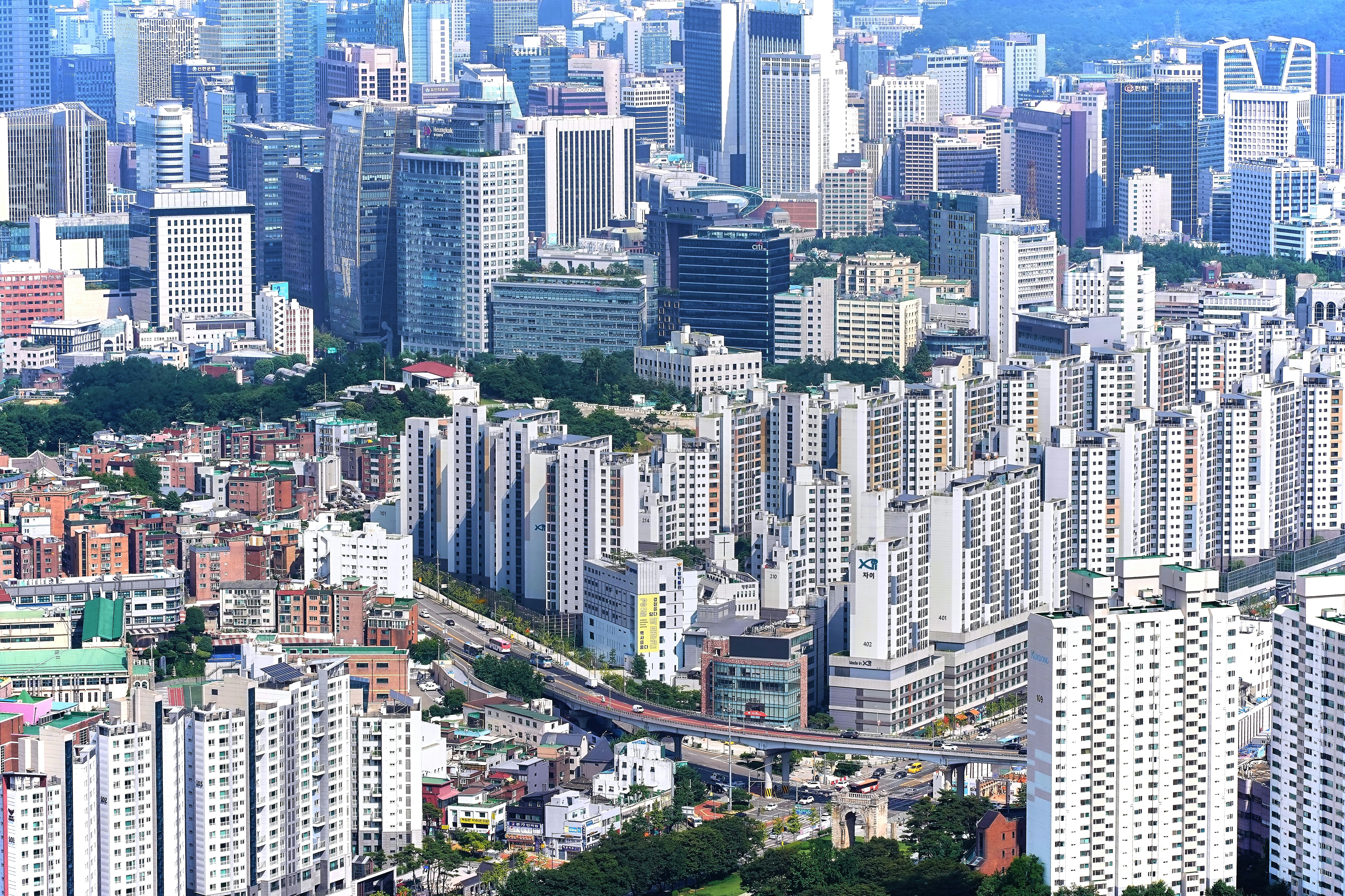 Vue panoramique de la ville de Séoul